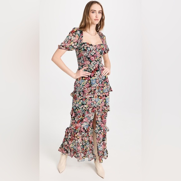 Wayf Dresses & Skirts - $128 NWOT WAYF Cici Bustier Tier Maxi Dress S